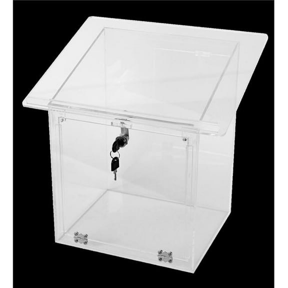 Nua 59495 15.5 x 12 x 15.75 in. Acrylic Table Top Shtender with Door & Lock
