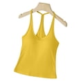thumbnail image 4 of QASIEATN Womens Tank Tops with Built in Bra Summer Padded Yoga Shirt Solid Color Workout Camisole Casual Undershirt, 4 of 6