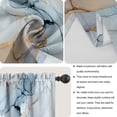thumbnail image 5 of Marble Grey Kitchen Curtain Valance and Tiers, 3Pcs Abstract Marble Art Valance Set Colorful Rod Pocket Curtain for Kitchen Window Modern Unique Patterns, 5 of 6