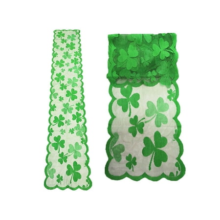 

Hemoton 2pcs St. Patrick s Day Tablecloth Festival Table Cover Tble Decoration Chic Table Flag Table Runner for Home Party