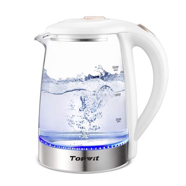 Hervidor eléctrico TopWit Glass 2 L sin BPA 1000 W 110 V blanco