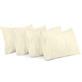 thumbnail image 1 of Funda de almohada Utopia Bedding Queen, paquete de 4 unidades, microfibra, 50 x 75 cm, color marfil, 1 of 6