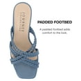 thumbnail image 2 of Journee Collection Womens Baylen Braided Strap Slip On Wedge Sandals, 2 of 6