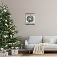 thumbnail image 2 of Stupell Industries Merry Christmas Tartan Wreath Graphic Art Gallery Wrapped Canvas Print Wall Art, Design by Elizabeth Tyndall, 2 of 7