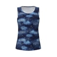 thumbnail image 4 of Lsque Starry Sky Printed Workout Tank Tops for Women, Athletic Sports Tank Tops, Compression Sleeveless Dry Fit Shirts,Sleeveless Yoga Shirt-XX-Large, 4 of 9