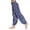 AA-Blue675, variant on XIAONU Women's Tie Dye Harem Pants High Waist Ruched Trousers Breathable Casual Lounge Bottoms Black