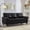 Black, variant on 79" Three Seater PU Leather Sofa with Storage, Modern Design Couch with Large Rolled Armrests and Tufted Back, Living Room Sofa with Under-Seat Storage, Brown
