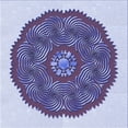 thumbnail image 1 of Ahgly Company Machine Washable Indoor Square Transitional Deep Periwinkle Purple Area Rugs, 7' Square, 1 of 7