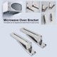thumbnail image 1 of Estante de montaje en pared soporte para horno microondas acero inoxidable ajustado para horno microondas de cocina Crtynell Otros, 1 of 8