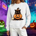 thumbnail image 2 of MVRLSH Women's Halloween Graphic Print Long Sleeve Pullover Sweater Size - M, 2 of 6