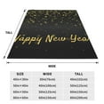 thumbnail image 3 of Fuzoiu Happy New Year Print Ultra-Soft Micro Fleece Blanket,All Seasons Flannel Throw, Lightweight Blanket for Bed, Sofa, Couch, Movie Night, Camping, and Travel-80"x60", 3 of 7