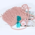 thumbnail image 6 of Retro Crochet Crossbody Shoulder Bag for Women Woven Fringe hobo bags Summer Beach Handmade Purse, 6 of 8