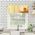 thumbnail image 5 of Window Curtains Valances Autumn Maple Leaves Kitchen Short Curtains with Rod Pocket Valance Drapes Farmhouse Window Treatment for Living Room Bathroom Decor 54" X 18", 5 of 6