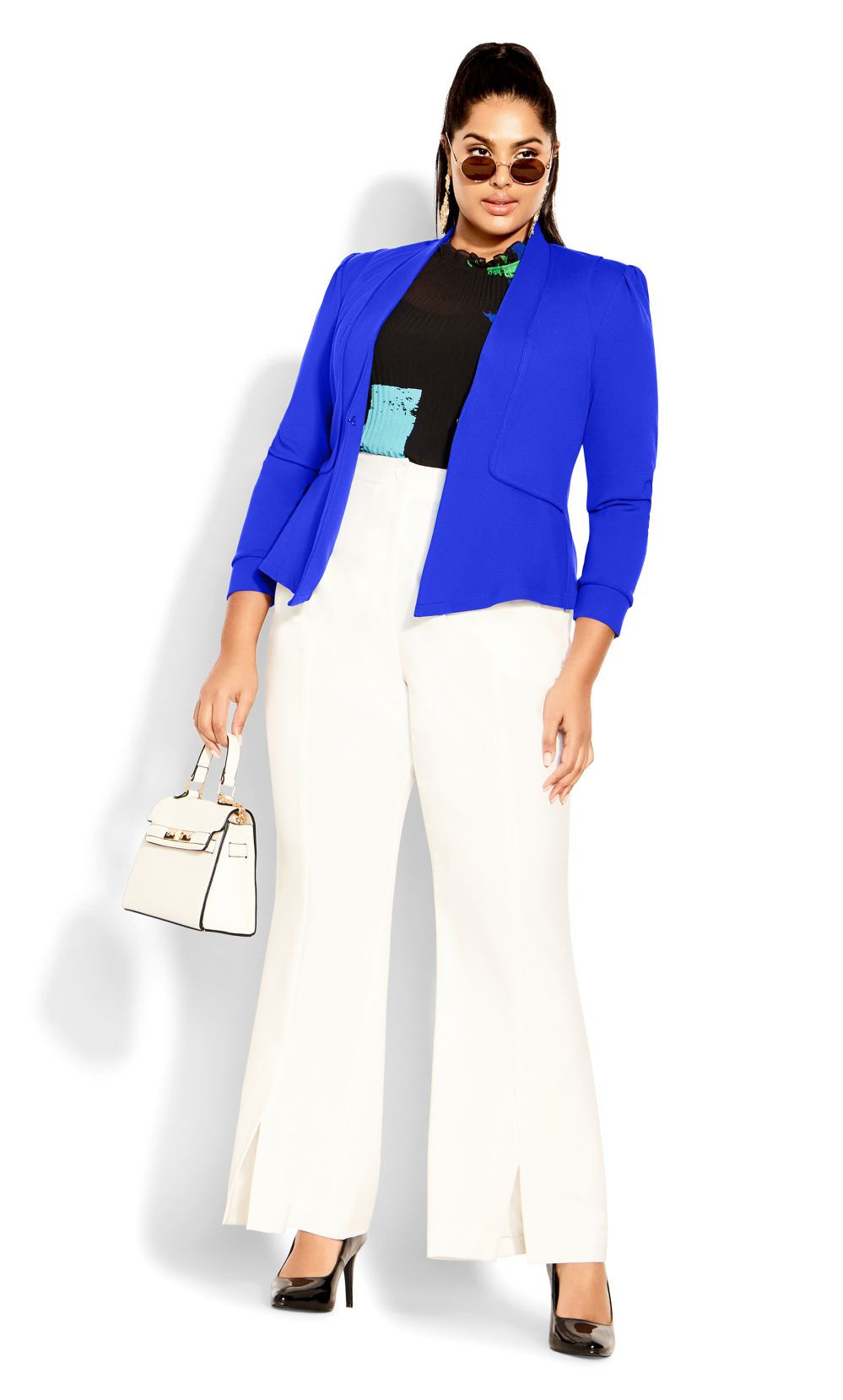 City Chic Women's Plus Size Piping Praise Jacket