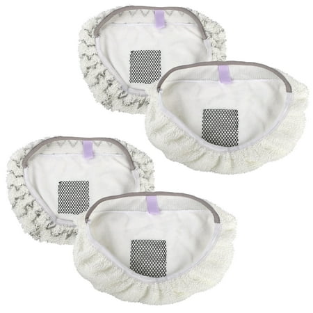 Eye Clear Pads 4-pack Replacement Washable Steam Mop Pads for Bissell Powerfresh 1940 1440 203-2633 series Steam Mop Cleaner ()