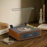 Udreamer Portable CD Players for Home, with Bluetooth &Hi-Fi Stereo Speakers,Remote Control | Brown