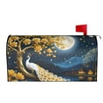 thumbnail image 2 of Haiem Moonlit Golden Tree Peacock Mailbox Covers Magnetic ,Mailbox Wraps Post Letter Box Cover for Holiday Garden Yard Decor-21x18 in, 2 of 9