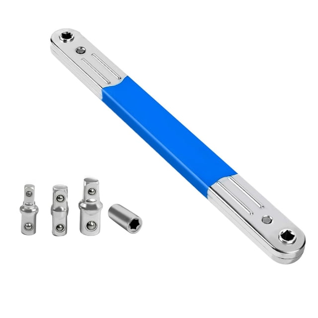 Llave de extensión descentrada, herramienta manual, resistente, premium, multifuncional, juego de llaves de extensión de alcance estrecho para taller Azul mejorado
