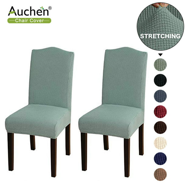 Auchen Chair Covers For Dining Room High Stretch Chair Covers Parsons Chair Slipcover Chair Covers Removable Washable Elastic Seat Case For Restaurant Hotel Ceremony Set Of 2 Cyan Walmart Com Walmart Com