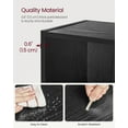 thumbnail image 5 of Bookshelf, 23.6'' Wide, 4-Tier Open Bookcase with Adjustable Storage Shelves, Ebony Black, 5 of 10