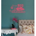 thumbnail image 4 of Dream Big Lil Cowgirl Flowers Hat Western Vinyl Decals Wall Decor Art 23x13-Inch Lipstick, 4 of 6