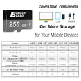 thumbnail image 4 of BERGUF 256GB High Speed Flash Memory Card with SD Adapter, Compatible for Smartphones, Tablets, Cameras and More, 4 of 7