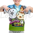 thumbnail image 3 of Nueva camiseta de Battle Cats para niños, niñas, camiseta de anime, juego de dibujos animados, camisetas 3D, camisetas de verano para niños, ropa informal de calle, 3 of 5