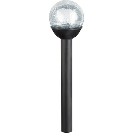 Westinghouse Petite Crackle Solar Path Light, Black