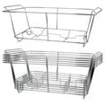 thumbnail image 3 of 6 Pack Chrome Frame Chafing Wire Rack Dishes for Events, Parties, Wedding, & Birthday Party Catering, 3 of 3
