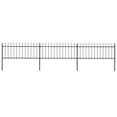 thumbnail image 2 of vidaXL Garden Fence Spear Top Steel Outdoor Panels Barrier Border Multi Sizes, 2 of 50