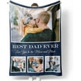 thumbnail image 3 of Personalised Blanket Custom Blanket with Photos Text Personalised Blankets for Adults Wedding Gifts Memorial Gift Home Gifts Birthday Gifts for Mum Gifts for Girlfriend (B), 3 of 6
