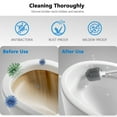 thumbnail image 4 of KING BOWOLF Silicone Toilet Brush and Holder Set, Quick Dry Ventilated Bathroom Brush with No Drip Base, Wall Mount or Freestanding Design, White, 4 of 11