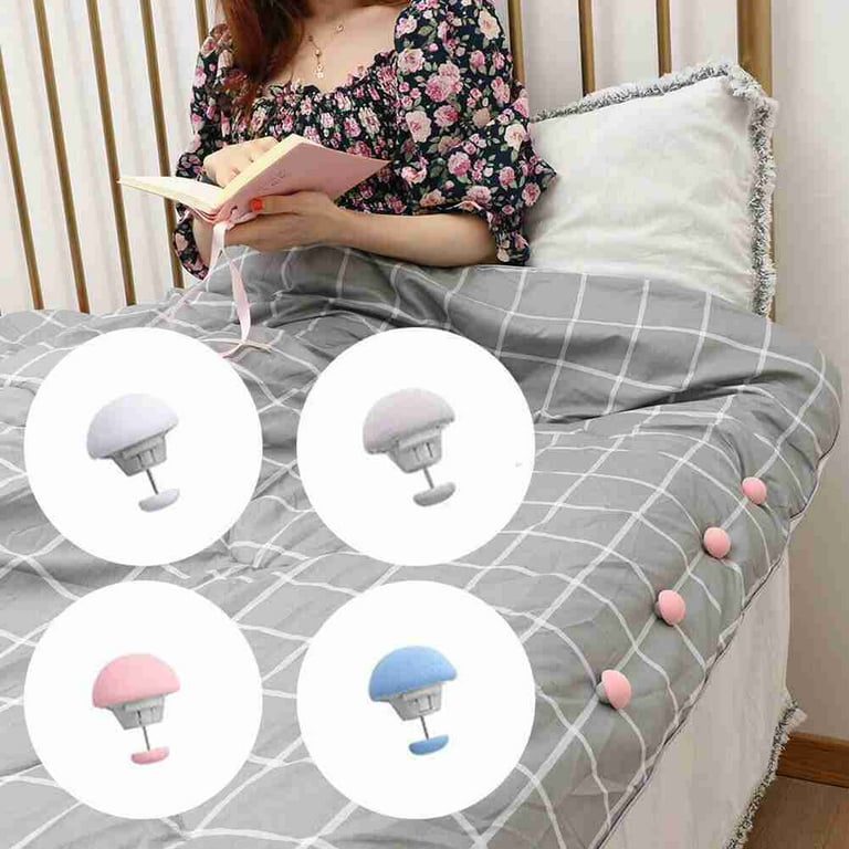 8x Bedding Duvet Quilt Cover Snaps Fixing Clips Fastener Holder Gripper F1E0