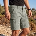 thumbnail image 4 of Trgacdwlo Cargo Shorts for Men Multi Pockets Elastic Waist Mens Athletic Shorts Running Hiking Summer Lightweight Mens Casual Shorts Light Gray XXXL, 4 of 7
