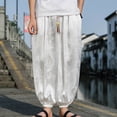 thumbnail image 3 of CENL Outdoor Pants Men Ice Silk Dark Flower Loose Bloomers Wide Leg Casual Trousers, 3 of 9