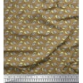 thumbnail image 1 of Soimoi Brown polyester Crepe Fabric Tortoise Ocean Print Fabric by Yard 52 Inch Wide, 1 of 3