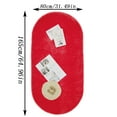 thumbnail image 2 of Soft Oval Plush Area Rug Modern Living Room Carpet Bed Side Mat Furry Absorbent Foot Pad for Home Office, 2 of 6