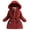 Red, variant on Girl's Long Parka Warm Winter Coat Water Resistant Puffer Jacket Snow Outwear Girls Winter Coat