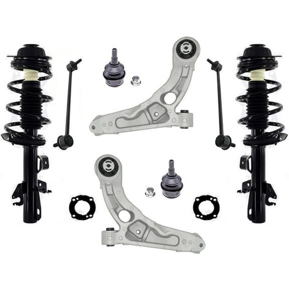 Front Complete Struts Control Arms Links For 14-2018 Cherokee All Wheel Drive