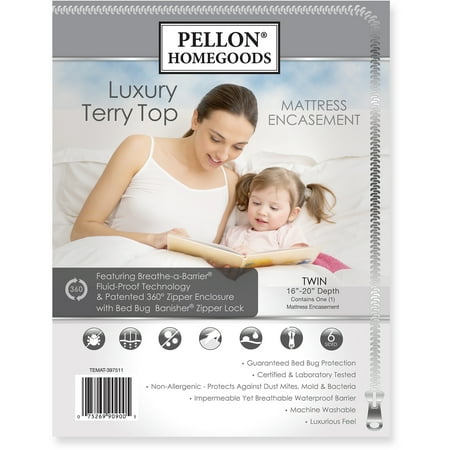 Pellon Luxury Terry Top Mattress Encasement
