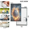 thumbnail image 3 of GZHJMY Flame Baseball Cotton Towel Set 2PCS,Quick Drying Bath Towels,Soft and Breathable Hand Towel WashCloths for Kitchen,Bathroom,Gym,Beach Washcloths, 3 of 7
