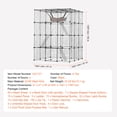 thumbnail image 5 of KFFKFF 4-Tier Cat Enclosure 41 x 41 x 55", Large Cat Cage with Hammock, 4 Entryways, Ladders, Metal Wire Cat Habitat Cat Kennel, Black, 5 of 9