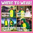 thumbnail image 5 of Funziez! Dinosaur Slim Fit Unisex Union Suit Costume - Adult Halloween - L, 5 of 6