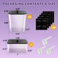 thumbnail image 2 of 4 Pack Laundry Pods Container, Clear Laundry Room Organization Containers,Large Laundry Detergent Powder Storage Containers Black Wooden Lids & Labels, Acrylic Laundry Pods Holder for Scent Booster, 2 of 5