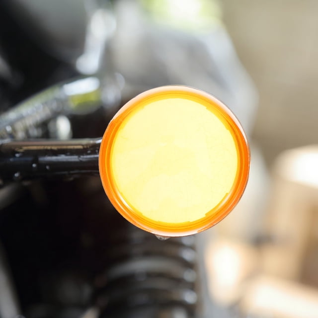 UPOUART 2Ud Cubiertas Para Luz Intermitente De Atv Y Motocicleta En ABS Amarillo