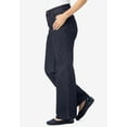 thumbnail image 3 of Woman Within Plus Size Stretch Denim Wide-Leg Five-Pocket Jeans, 3 of 5
