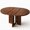 Rustic Brown, variant on Garvee 47"-63" Extendable Dining Table - Round to Oval Expandable Wood Kitchen Table Seats 4-8 - Sturdy Farmhouse Design with Wider Legs, Space Saving-Black