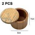 thumbnail image 2 of Bamboo Salt Box,salt Holder With Lid,salt Shaker,cumin And Pepper, 2 of 5