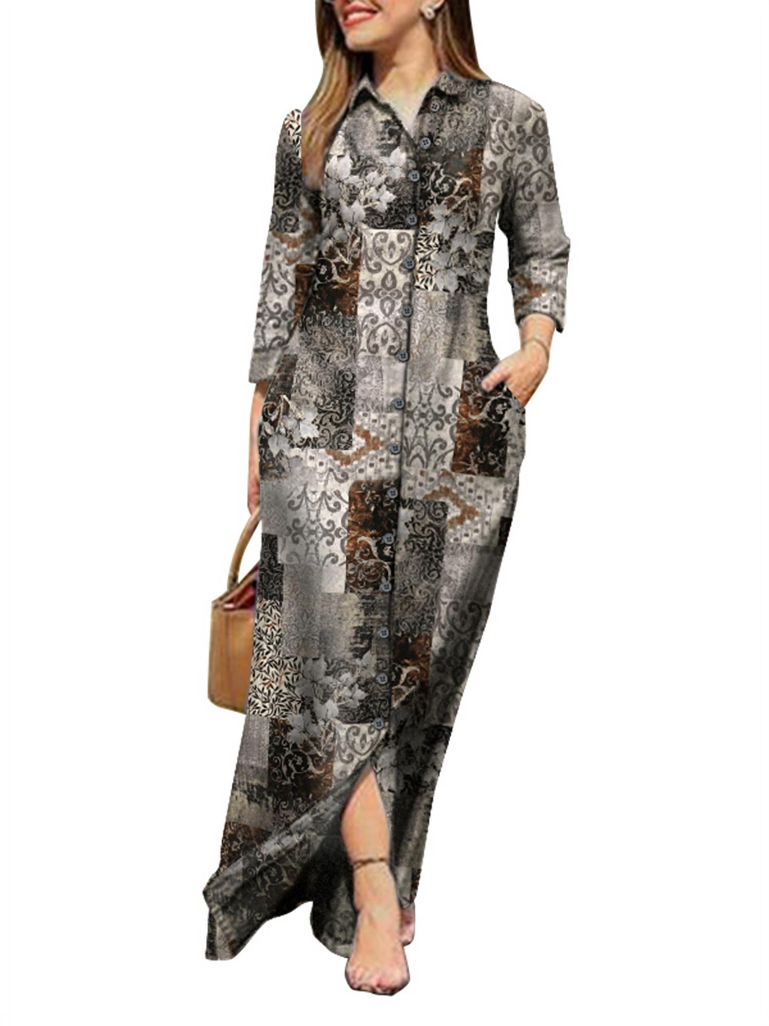 Casual Cotton Linen Floral Print 