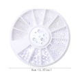 thumbnail image 3 of CPHDW7 Nail Art Gem Set, 12 Compartment Disc Box with Sparkle Rhinestones and Charms for Nail Decoration, Bedazzling Craft Supplies for Home Salon and DIY Design, 3 of 9